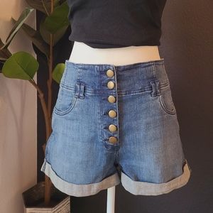 High waisted H&M shorts